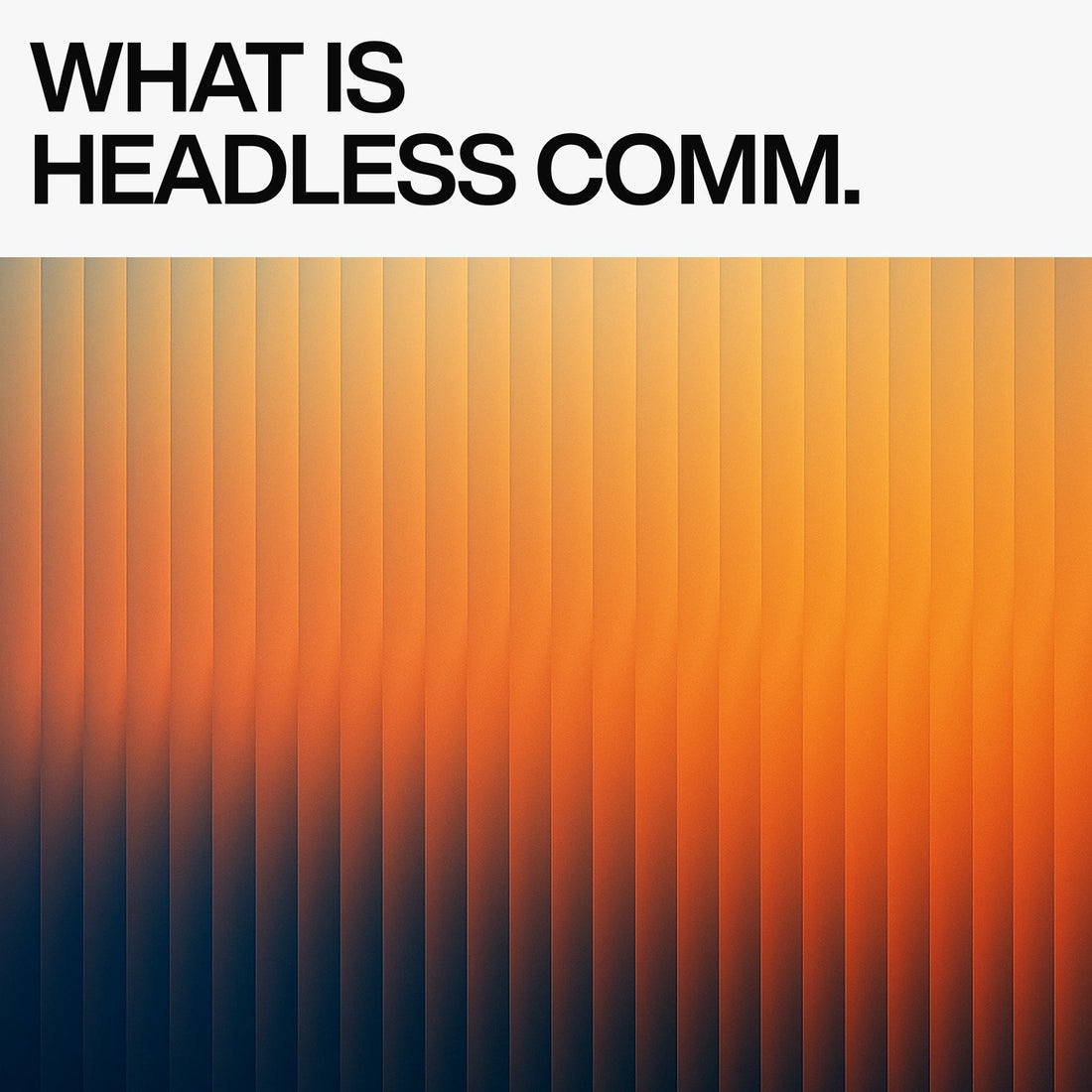 what is headless commerce